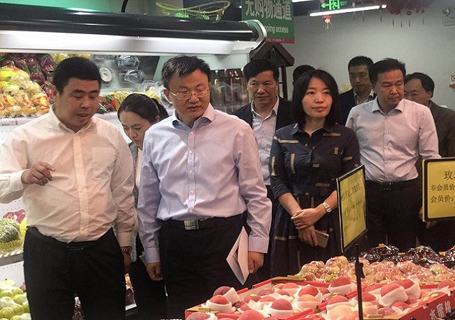 国家商务部领导 莅临“志广黄瓜视频app网站入口”草桥店视察指导